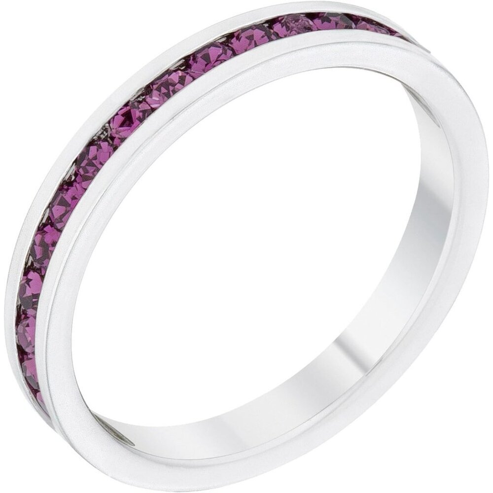 Stylish Birthstone Crystal Stackables Eternity Bands